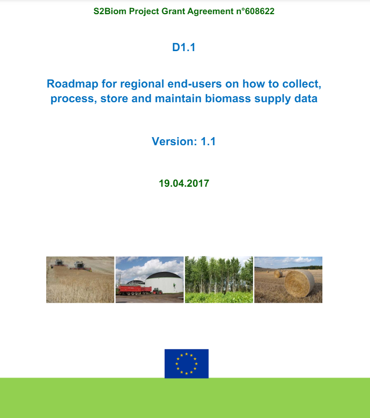  - Roadmap for regional end-users on how to collect, process, store and maintain biomass supply data